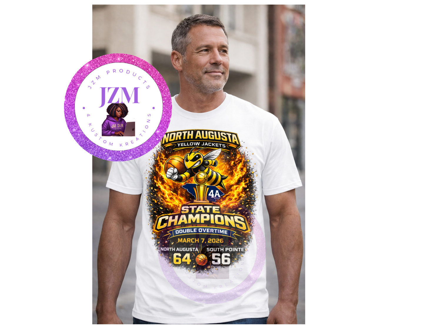 North Augusta Yellow Jackets 4A State Champions T-Shirt (2026)