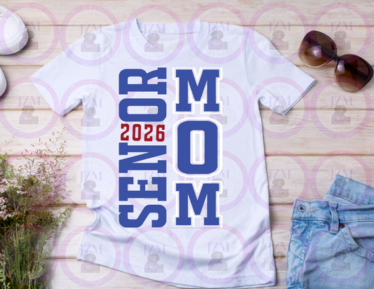 Senior Mom Blue & Red T-Shirt