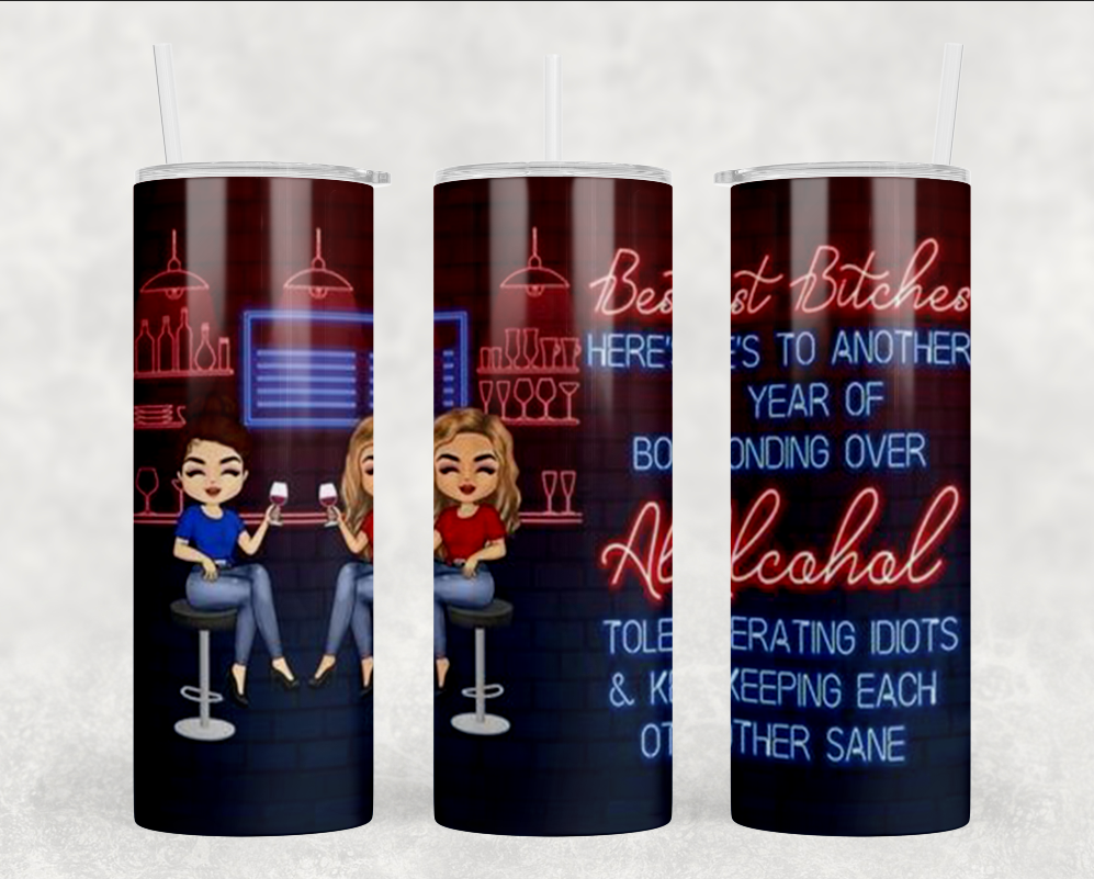 "Best Friends" Stainless Steel Tumbler