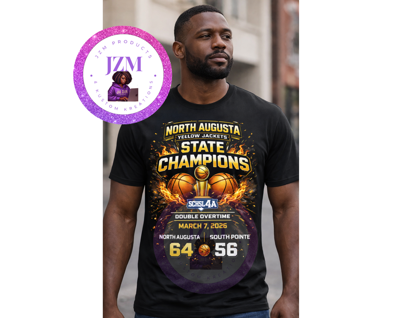 North Augusta Yellow Jackets 4A State Champions T-Shirt (2026)