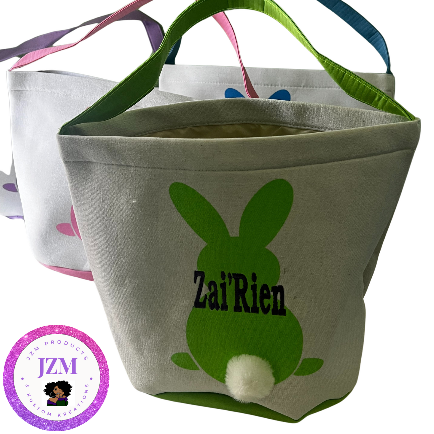 Customized Embroidered Easter Baskets