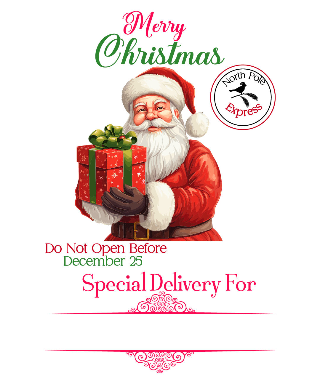 Customized Santa Sacks