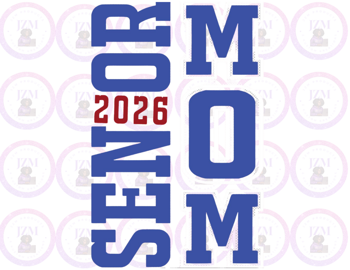 Senior Mom (Blue & Red)