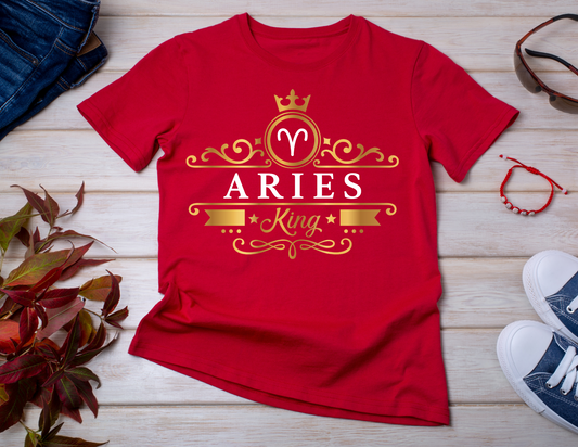 Aries King Gold & White -T-shirt