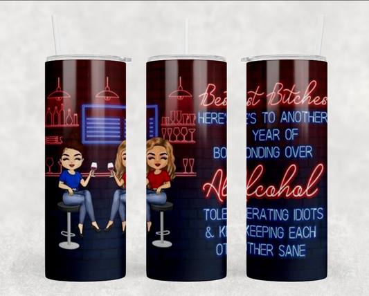 "Best Friends" Stainless Steel  Tumbler