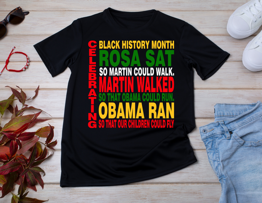 Black History Rosa Sat -T-Shirt