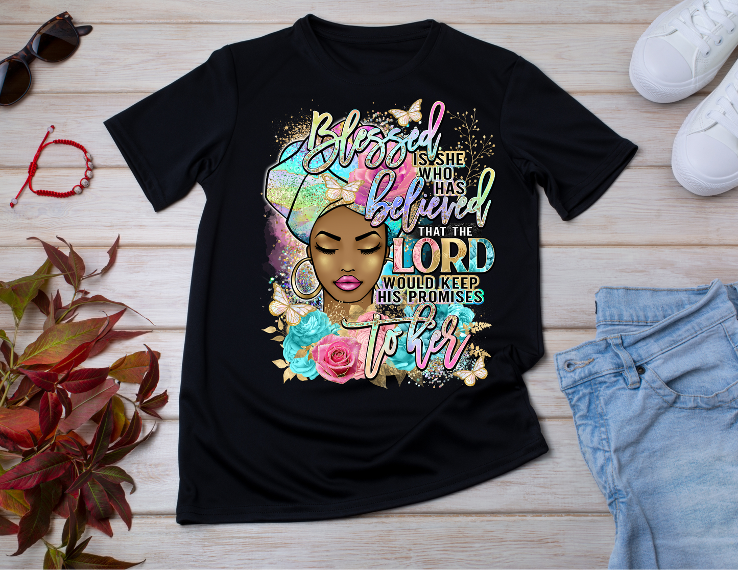 Blessed Is She Who Believed- T-shirt