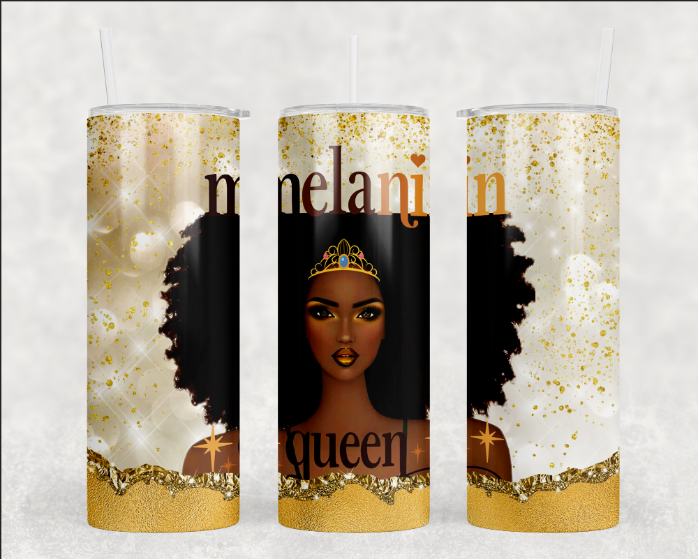 "Melanin Queen" Stainless Steel  Tumbler